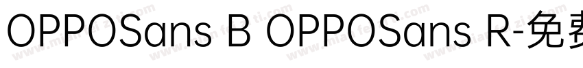 OPPOSans B OPPOSans R字体转换